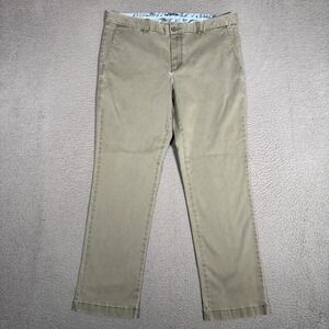 Tommy Bahama Pants Mens 36x30 Gray Straight Chino Casual Preppy Sunwashed Logo